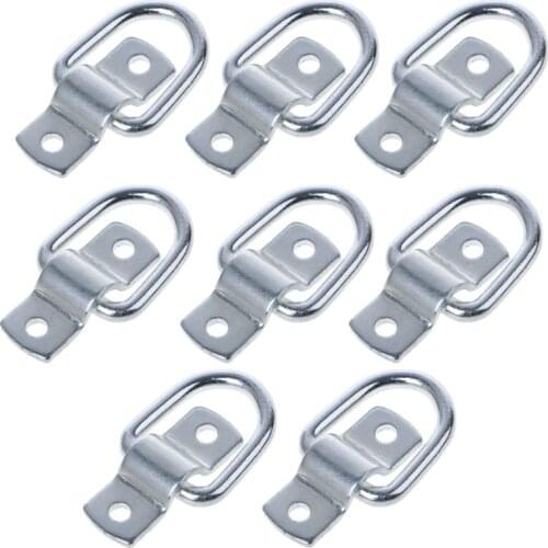 New 8 Pcs Tie Down D Ring Load Anchor Forged Lashing Ring Anchor Trailer With 9600 Pound Capacity Trailer Metal Remolque Ring