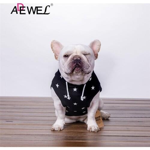ADEWEL Autumn And Winter Black Star Printing Pet Dog Clothes Ropa Para Perros Plus Size Reptile Costume Ubranka Dla Psa 2XL