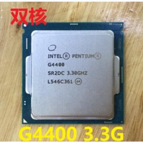 Intel Pentium G4400 g4400 Processor 3MB Cache 3.3GHz LGA1151 Dual Core Desktop PC CPU can work in stock
