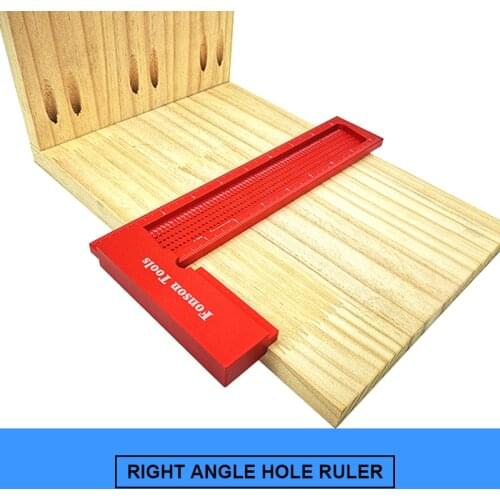 Woodworking Scribe Metric Inch Line Scriber Hole Scribing Ruler Marking Gauge Crossed-out Line Drawing Ruler Measuring Tools