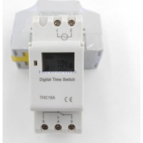 TIME RELAY JFT15A THC15A AHC15A DIN RAIL DIGITAL PROGRAMMABLE TIMER SWITCH Repeat Programs With 16 ON/OFF