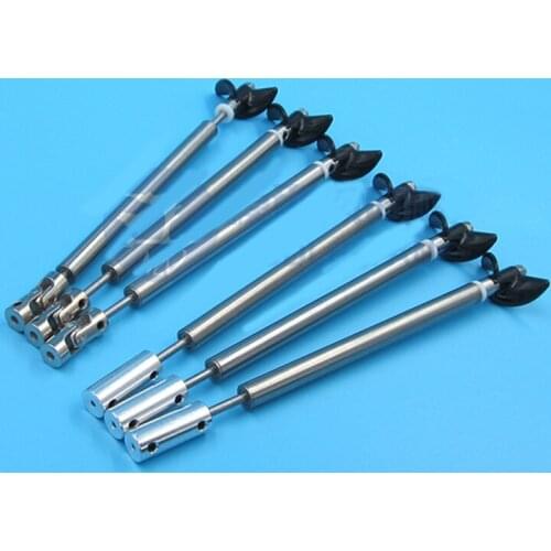 FATJAYF RC boat wire drive system OD 3mm stainless steel 10cm shaft set 2-blade propeller universal coupling 5cm shaft sleeve