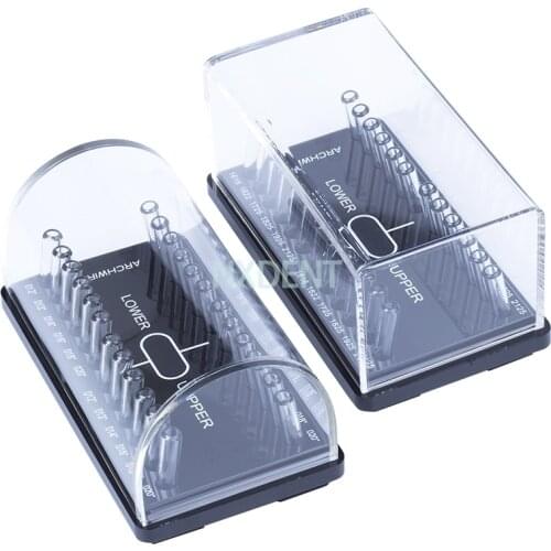 Dental Acrylic Organizer Holder for Preformed Orthodontic Round/Rectangular Acrylic Arch Wires Case
