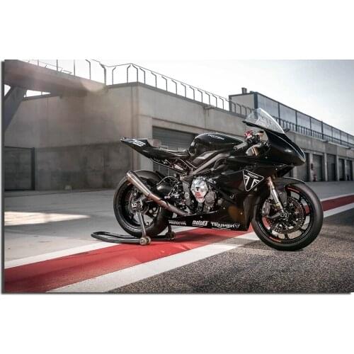 Triumph Daytona 765 Motorbike Poster Wall Art Pictures Print For Living Room Home Decor DIY Frame Canvas Painting
