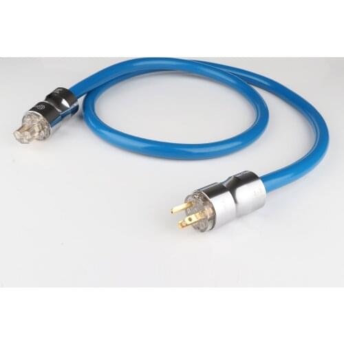 Preffair D5117 High Power EMC Shield EU/US AC Power Cord hi-end Silver Plated Power Cord Cable HIFI