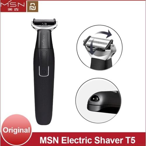 Youpin MSN Electric Shaver T5 IPX5 Waterproof Dry and Wet Usable Razor Beard Trimmer Hair Cutter Machine Portable Man Shaver