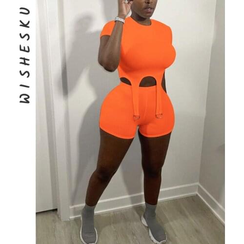 White Two Piece Set Women Short Sleeve O Neck Hook Up Crop Top Bodycon T-shirt + Skinny Shorts Outfits 2021Summer Y2k Tracksuit