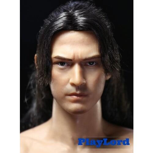 1/6 Takeshi Kaneshiro Hair Head Sculpture Aichi Saumasuke Onimusha for 12-inch action figure body accessories