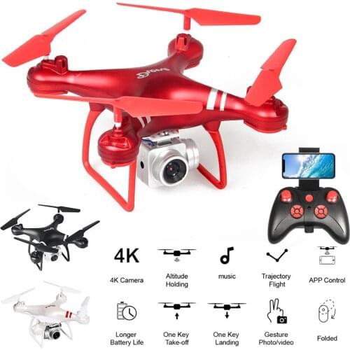2.4Ghz RC Drone With 4K 1080P Camera HD Wifi Transmission FPV Kit Air Pressure Fixed Height Helicopter Remote Control Quadcopter