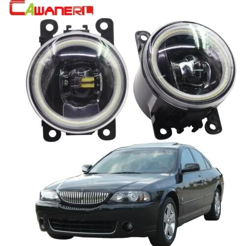Cawanerl For Lincoln LS 2005 2006 Car Accessories 4000LM LED Bulb H11 Fog Light Angel Eye Daytime Running Light DRL 12V 2 Pieces