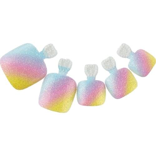 24pcs False Toe Nail Tips Full Cover Fake Nails Medium Pre-designed Rainbow Pattern Toe Artificial Nail Art