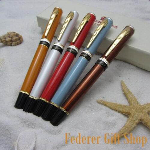5 Color LISEUR High Quality metal fountain pen 5Color Gold clip gift ink pen L800