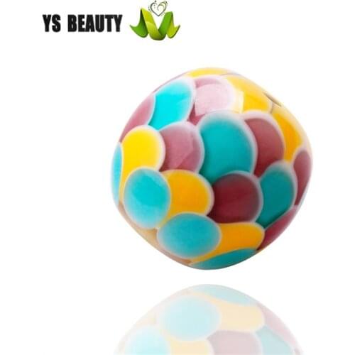 Colored lotus coloured glass beads lamp workers fired diy beads loose beads handmade jewelry Japanese hairpin glass beads