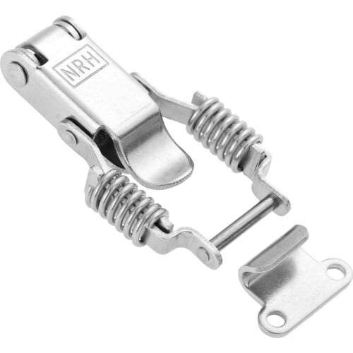 DRELD Stainless Steel Doors Cabinets Toggle Latch Spring Hasp Latch Lock Tool Boxes Lockers Furniture Fittings 67*36mm
