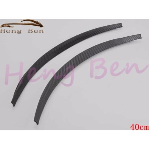 HB 2Pcs/set Carbon Fibre Style Fender Flares Universal Arch Wheel Eyebrows Protect Ant-Scratch family car 44CM 72CM