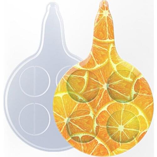 Pottery Resin Mold Coaster Handle Tray Rectangle Silicone Mold Home Table Decoration DIY Resin Crafts Mirror Christmas Gift