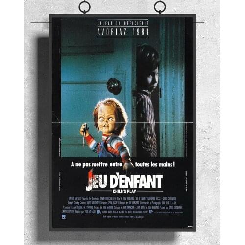 L246 CHILDS PLAY Movie Classic Version Chucky Silk Fabric Poster Art Decor Indoor Painting Gift