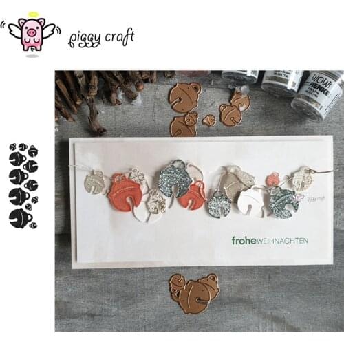 Piggy Craft metal cutting dies cut die mold Christmas bell decoration Scrapbook paper craft knife mould blade punch stencils die