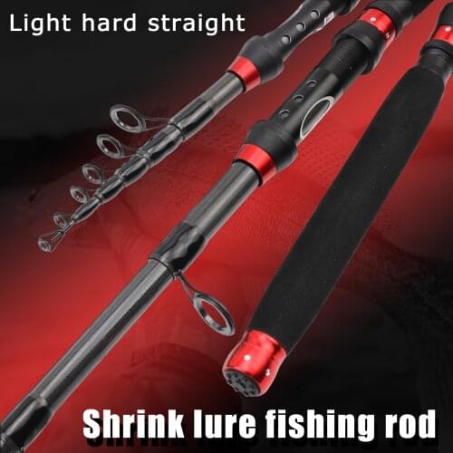 1.8M-3.0M New Telescopic Lure Rod Carbon Fiber Extended EVA handle Spinning Rod Fishing Pole Tackle Seaside rocks Surf fishing