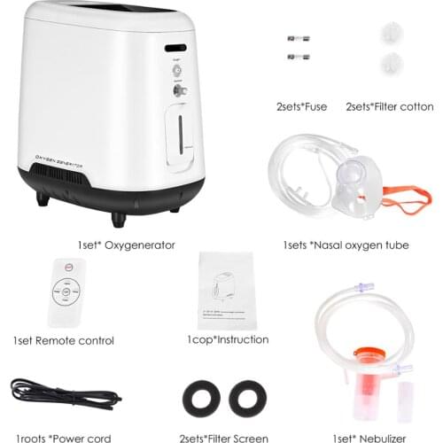 Ttlife US EU UK Stock 1-7L/min Oxygen Making Machine Care Low Noise Air Purifier 48 Hours Portable Oxygen Concentrator Generator