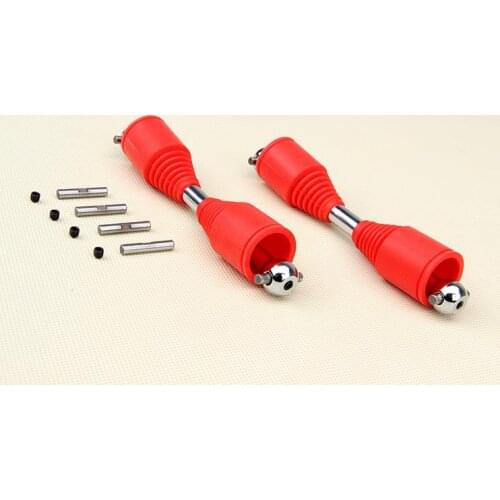 Rovan 9mm CVD Dog Bone Drive Shaft with Red Silicone Rubber Axle Boot for 1/5 Scale RC Baja Parts 850671