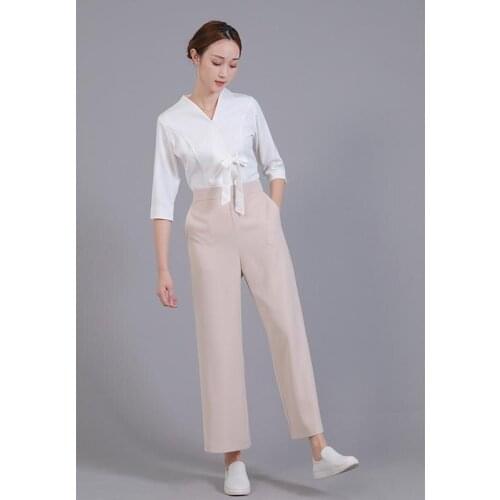 Beauty Salon Work Clothes Spring And Summer Beautician Spa Health Center Work Uniform