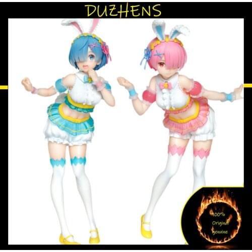 Re:Zero kara Hajimeru Isekai Seikatsu REM RAM Rabbit ears 23cm Action Figure Anime Figure Model Toys Figure Collection Doll Gift