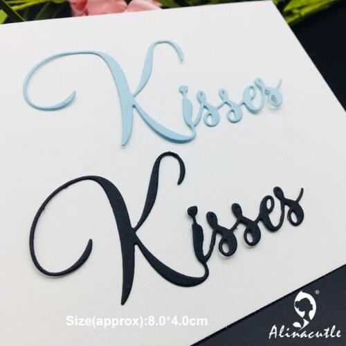 Die cut metal cutting die kiss Alinacraft DIY Scrapbooking album papercraft handmade card stencil art cutter punch die