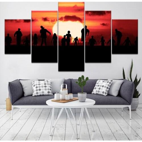 Modern Decorative Framework Living Room Wall Art 5 Pieces Pictures Military Soldier Canvas Painting HD Printed Modular Poster