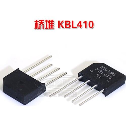 New KBL410 rectifier bridge full bridge voltage 1000V current 4A four feet inline