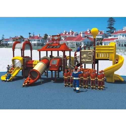 High Quality Water Proof Antirust Fire Big Play Structure Amusement Park Outdoor Playground For Kids YLW-OUT1658