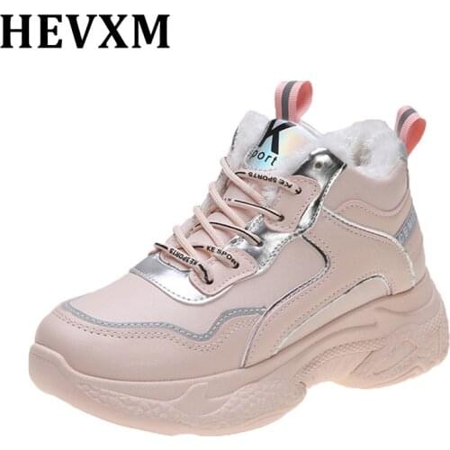 Cotton Shoes Female New Womens Boots Winter Plus Velvet Cotton Shoes Thick Soled Warm Snow Womens Boots Womens Cotton Boots