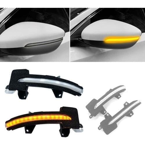 1 Pair Car Side Mirror Dynamic Turn Signal Light LED Amber Rearview Mirrors Lamps For Honda Accord 2018 2019 2020