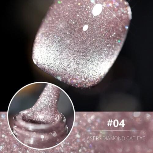 10ML Cat Eye Gel Nail Polish Buddies Diamond Shiny Long Lasting Semi Permanent Hybrid Varnishes Nail Art Glue Manicure 12 Colors