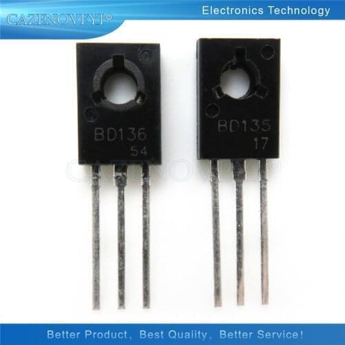 10pcs/lot BD135 BD136 BD138 BD131 BD132 BD137 BD139 BD140 TO-126 NPN Power Triode Transistor new and original