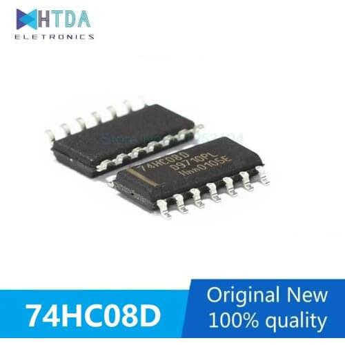 10pcs/lot 74HC08 74HC08D SOP14 In Stock