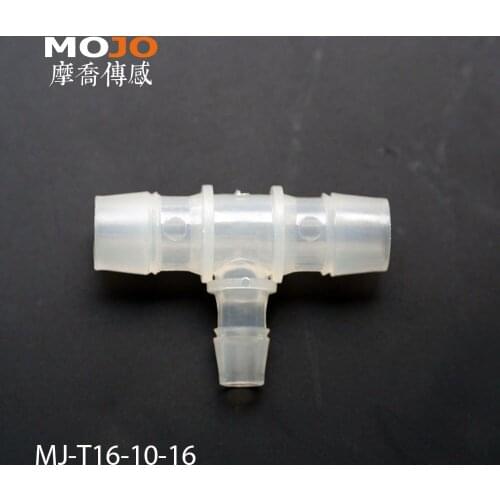 2020 Free shipping!! MJ-T16-10-16 Reducing multiple tee hose connector 10 mm to 16mm barbed type connectors (100pcs/lots)