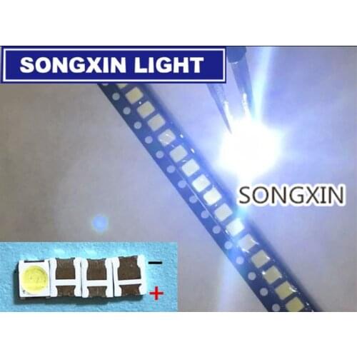 5000PCS Konka Changhong Amoi LCD TV backlight Jufei 3528 SMD LED 2835 6V Cool white 96LM For TV LCD Backlight