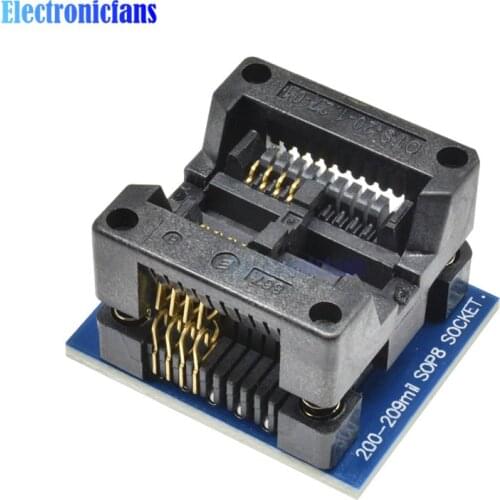 Diymore SOIC8 SOP8 to DIP8 Programmer Adapter Socket Converter 200mil Wide Chip