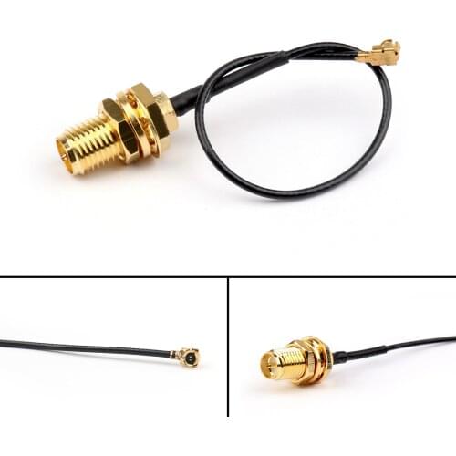 Areyourshop 1PCS IPX / U.FL to RP-SMA Female 1.13mm Pigtail Cable for Wifi Antenna 10cm