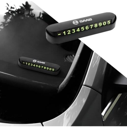 Car Temporary Stop Sign Parking Card Telephone Number Card Plate for saab scania 93 9-3 900 9000 Car Styling Stickers