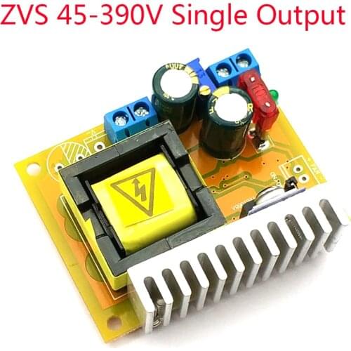 DC-DC Boost Converter 8-32V to 45-390V High Voltage ZVS Capacitor Charging Board 220V 110V