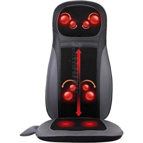 Electric Back Massager Cervical Heating Neck Waist shiatsu Cushion Household Whole Body kneading Massage For Chair