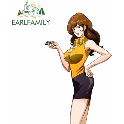 EARLFAMILY 13cm x 7cm for Lupin III 3D Car Stickers Vinyl Family Kids Room Scratch-proof Window Trunk Decal for Vehicle