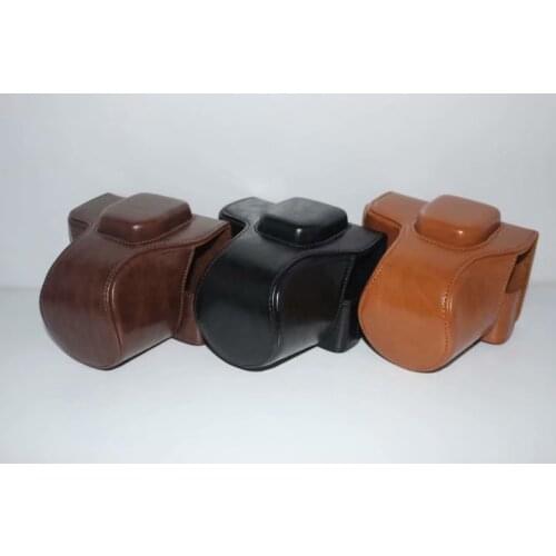 PU Leather Case For Fujifilm Fuji X-T100 XT100 Camera Camera Bag Cover With Battery Opening