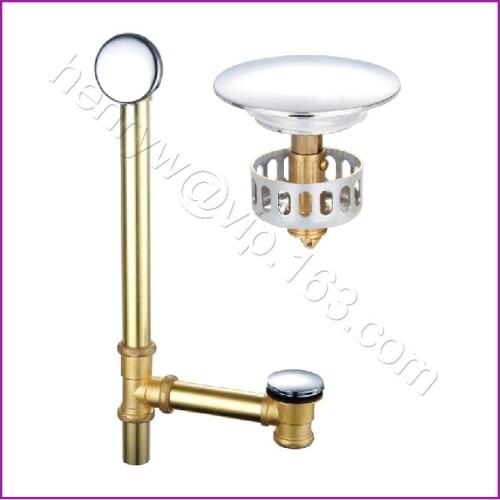 L15818 - Luxury Brass Material Bath Tub Trap Waste Drainer
