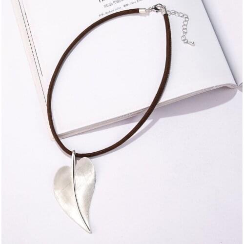 Plant Leaf Series Pendant&Necklace For Women Silver Color Leaves Fashion Jewelry for Women Wholesale