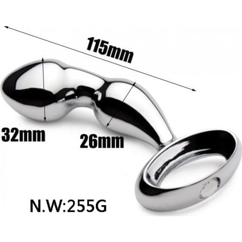 Pull Ring Anal Plug Butt Plug Vagina G Spot Wand Massager Metal Anal Trainer Prostate Massager Sex Toys For Couple Dildo