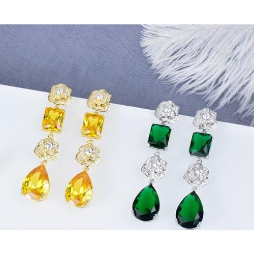 New fashion, S925 pure silver earrings, womens color earrings, fashion ol style, party, creative pendant, jewelry gifts