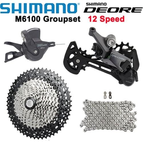 Shimano Deore M6100 12 Speed Derailleurs Groupset Mountain Bike M6100 Shifter Rear Derailleur Sunshine cassette 46T 50T 52T